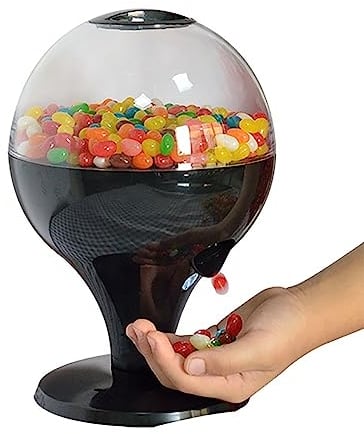 TsoLay Automatic Candy Dispenser, Mini Touch-Activated Candy Machine with 1000ml Capacity and Food Grade ABS, PC Material, for Gumballs and Nuts or Snacks, Kids Lovely Gift