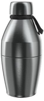 KeepCup Wasserflasche, wiederverwendbar, isoliert, Edelstahl, doppelte Öffnung, mit auslaufsicherer Stahlkappe, 420 ml, Nitro-Glanz