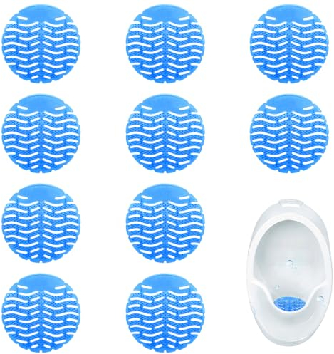 Jortmrd 10Pcs Filtre Urinoir Homme,Desodorisant Urinoir avec Parfum,Spatter-Less Filtres pour Urinoir,Tapis d'Urinoir,Sans Résidu D'eau,Anti-projections et Anti-odeurs,pour Hôtels,Restaurants,Écoles