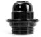 Douille d'ampoule E27, Soquet Ampoule, Douille lumière E27 Support de Lampe Ampoule Douille Suspendue, Abat-jour Bague Connecteur Adaptateur Base, Fixation de Lampe(Noir)