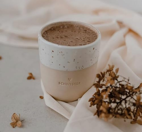 Eulenschnitt Kaffeebecher Schwester