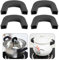Maniglie in Silicone per Cucina, Presine e Supporti per Pentole, Manicotti Con Manico a Caldo per Wok, Ghisa, Padelle - 4 Pezzi