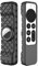 Shockproof Silicone Cover Case Shell for Apple 4K TV Siri Remote AirTag Non-Slip (Black)