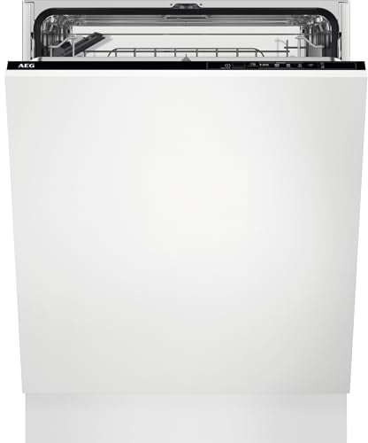 AEG 3000 Series Built-In Dishwasher 60cm, FSK32610Z, Fully Integrated with AirDry Technology, 13 Settings, Fast and efficient with Quik Program, 49dB, 60cm, 820-900x600x550mm, White, Class E
