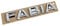 Skoda 5J6853687AA2ZZ Schriftzug Fabia Modellschriftzug Modellbezeichnung Logo Aufkleber Buchstaben, Silber