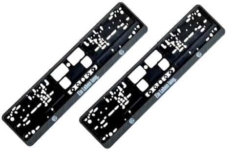 FC Schalke 04 Kennzeichenhalter Carbon 2er-Set Nummernschildhalter S04