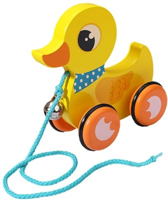 Yunhgft Holzspielzeug Zum Laufen Und Ziehen, für Drinnen Und, Ente