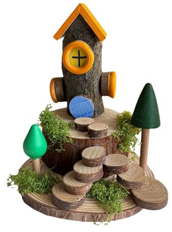 Amagogo Kit di artigianato in legno per bambini, artigianato con rami di albero, kit fai da te per la casa sull'albero, creazione di casette da giardino delle, Style a