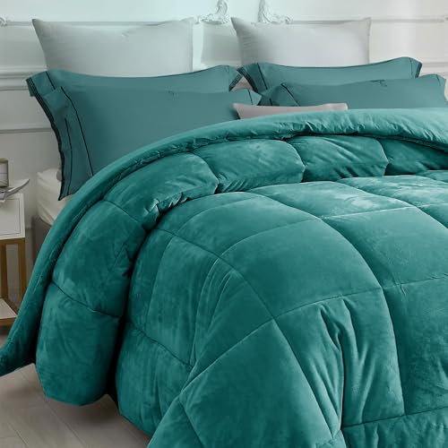 IlGruppone Trapunta Piumino Invernale In Tessuto Flanellato Caldo Piumone In Morbida Flanella Effetto Velluto Tinta Unita Inverno Flannel 550 Gr-Mq (Petrolio, Matrimoniale)