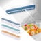 3Pcs Cling Film Dispenser and Cutter Plastic Kitchen Foil and Cling Film Wrap Dispenser Cutter Storage Reusable Tin Foil Dispenser and Cutter Safe Food Cling Film Holder for Home Kitchen, Restaurant