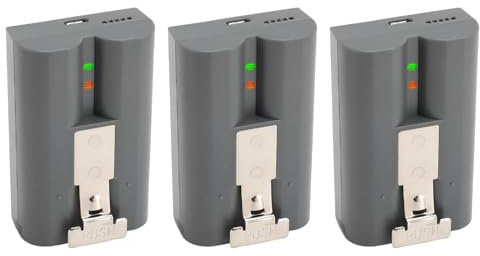 8000mAh Doorbell Camera Replacement Battery High Capacity Rechargeable Lithium Li Ion Battery for Video Doorbell Camera 2 3 3plus 4 2 Pack (3 pack)