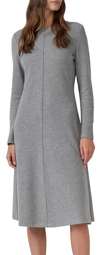 s.Oliver Strukturiertes Midikleid aus weichem Sweat im Slim Fit