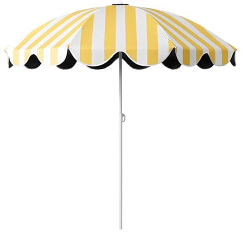 NOIRDA Parasol De Jardin avec Protection UV, Parasol De Marché, Parasol De Plage, Hauteur Réglable, Petit Parasol De Terrasse