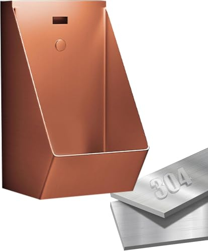 TYHAYJYK Urinal mit Induktionsspülung, Wand-Urinal aus Edelstahl, Familienbadezimmer-Toilette, Urinale für Herrenbadezimmer, Urinal-Toilette mit automatischem Sensor, Roségold