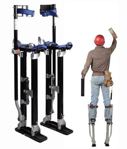 FUELIX Stelzen Trockenbau, Stelzen Maler, Arbeitsstelzen, Trockenbau Werkzeug 42-102Cm Handwerkerstelzen Stelzen Für Trockenbauer Deckenbauer Einstellbare Aluminiumstelzen Werkzeug 46-76cm