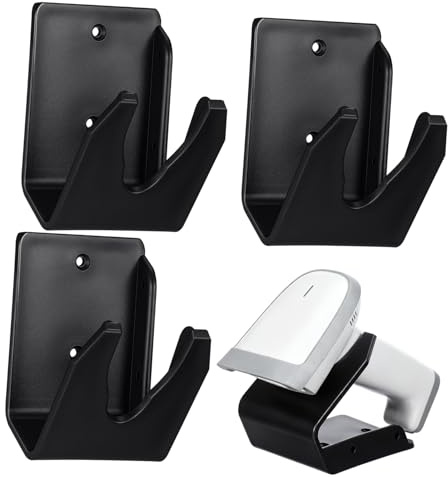3 Stück Universeller Barcode Scannerhalter mit Ständer und Montagehalterung | Schwarz Kunststoff, Schreibtisch und Wand, Lager und Handel, Platzsparende Lösung