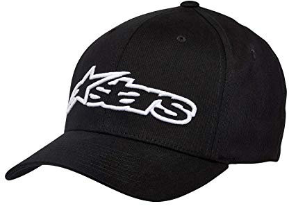 Alpinestars Herren Hat/Beanie Blaze Flexfit Baseball Kappe, BLACK/WHITE, L-XL EU