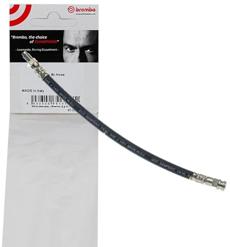 Brembo T 68 023 Bremsschlauch | Brembo Bremsschlauch 290mm Hinterachse rechts außen links mitte innen passend