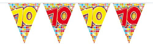 Folat 1 Wimpelkette * 70 Jahre * für Geburtstagsfeier oder EIN Jubiläum // Party Flagbanner bunt Geburtstag