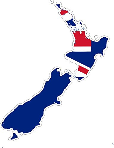 Decal Sticker Adhesive Vinyl Car Map New Zealand Flag
