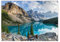 XXL Poster 100 x 70cm (S-826) Moraine Lake im Banff-Nationalpark in Alberta, Kanada Bergsee im Valley of the Ten Peaks in den Rocky Mountains (Lieferung gerollt!)