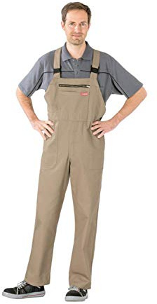 Planam 153025 BW 290 Latzhose, Khaki, Größe 25