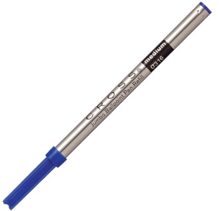 Cross Jumbo Kugelschreiber Minen (für Selectip Rollerball Schreibgeräte - Mittel) blau, 1 Stück (1er Pack)