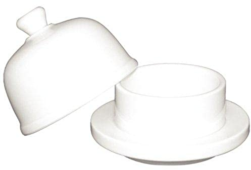 Olympia U184 Lot de 6 tamponsà beurre avec couvercle Blanc