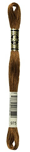 DMC 6-Strand Embroidery Cotton Floss, Dark Golden Brown