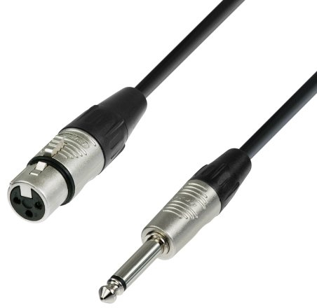 Adam Hall Cables 4 STAR MFP 0600 - Câble Micro REAN XLR femelle vers Jack 6,35 mm mono 6 m
