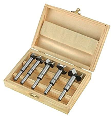 CON:P BP302505 Forstnerbohrersatz 5-teilig in praktischer Holzkiste