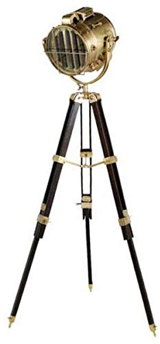 Elegante Stativ-Lampe Tripod floor lamp Höhe: 190 cm höhenverstellbar - Hochwertige Messing Stehleuchte - Luxus Qualität