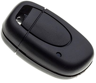 Jongo® Coque Clé Compatible avec Renault Clio 2 Kangoo Twingo - Boîtier 1 Bouton Sans Lame - Pile Fixée sur Circuit Électronique - Télécommande Plip