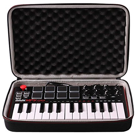 LTGEM Tragetasche für Akai Professional MPK Mini MKII & MK3 & MPK Mini Play | 25 USB Tasten und Keyboard Controller