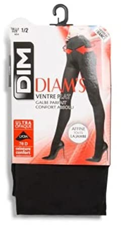 Dim DIAM VENTRE PLAT ULTRA OPAQUE Collants Femme NA Noir (Noir) Small (Taille fabricant: 1/2) lot de