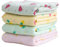 CuddleBug „Tutti Frutti“ 4 Stück 120 cm x 120 cm Lange Baby Decke für Babys | 5 Farbkollektionen | Musselin Decke | Babydecke Mädchen oder Jungen | Babydecke Baumwolle
