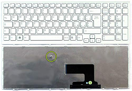 Siliconvalleystore Tastiera Italiana Bianca con Frame per Sony Vaio 148971441