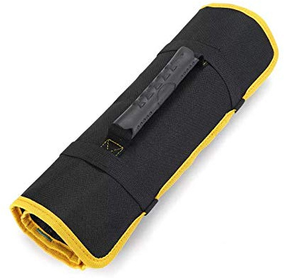 ExcLent Multiplied Pocket Knife Roll Bag Tools Storage Polyester Holder Roll Bag Water Safe, Black , 1