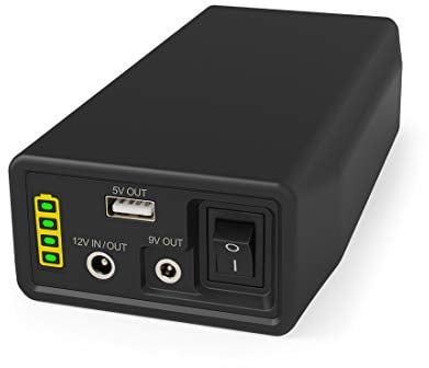 TalentCell Powerbank, batteria LiFePO4, 12/9/5 V, batteria al litio di ferro fosfato, ricaricabile, 12,8 V, 6000 mAh, 76,8 Wh, con caricatore, per strisce luminose LED, telecamere CCTV, ecc. Nero