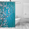 MONTOJ Rideau de douche japonais Sakura Fleurs de cerisier en tissu avec crochets 70 cm, durable et super étanche 1 panneau 66 x 72 cm