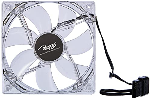 VENTILADOR AKYGA 12 CM LED BLANCO AW-12A-WH MOLEX 120X120 MM