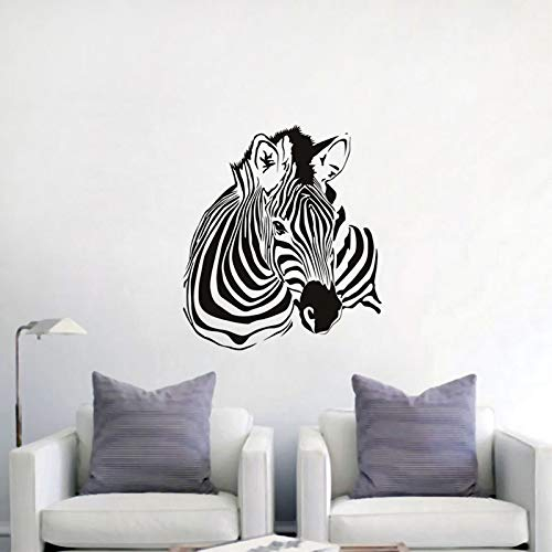 NSRJDSYT Zebra Wandaufkleber Tier Home Decor Vinyl Art Decal Home Decor Wohnzimmer Dekoration 102x88cm