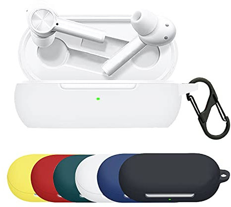 SCL Custodia per auricolari OnePlus Buds Z [Bianco] OnePlus Buds Z Cover Skins Custodia in silicone resistente agli urti Cover per OnePlus Buds Z