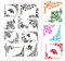 GLOBLELAND Eckform Klarer Stempel Silikonstempel für Kartenherstellung und DIY Scrapbooking