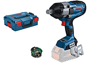Bosch Professional 18V System BITURBO Akku Drehschlagschrauber GDS 18V-1050 C (inkl. 2x ProCORE 18V 8.0Ah, 1x Bluetooth Low Enegry Modul GCY 42, Einlage, L-BOXX)