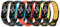 CHULN 6 Pezzis Cinturino Compatibili con Xiaomi Mi Band 7/Xiaomi Mi Band 6/Xiaomi Mi Band 5/Band 5, Colorati Traspirante Silicone Morbido da Braccialetto per Xiaomi Mi Band 7/6/5