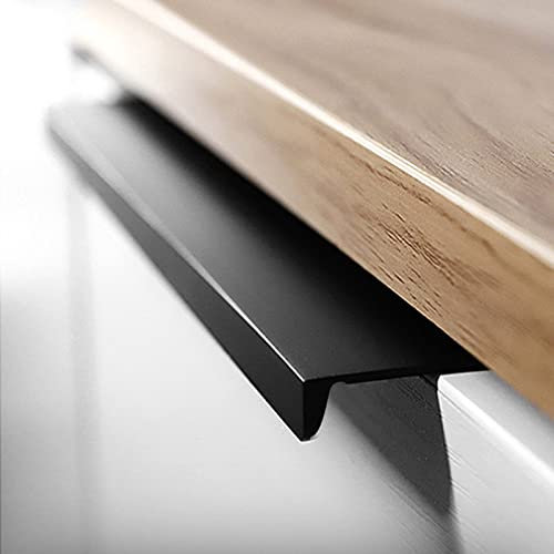 KGUDYS Black Furniture Handle, 80mm, 150mm, 400mm, 600mm Invisible handle, Modern Cabinet Handle, invisible door handles, For Dresser, Kitchen,Drawer,4 pieces,500mm/19.7in