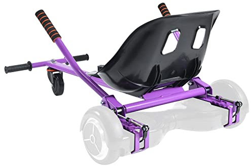 Hoverboard-Sitz-Befestigungsgurte nicht erforderlich, 63,5 cm - 84,6 cm, verstellbare Länge, Hoverboard-Go-Kart-Zubehör, 120 kg Kapazität, größerer und stabilerer Sitz, Go-Cart passend für Hoverboard