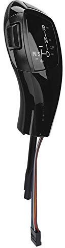 LHD Kit de Retroadaptación de Perilla de Cambio de Marchas LED Automática para BMW E90 E92 E84 E89, Perilla de Palanca de Cambios de Transmisión Automática (Negro brillante)