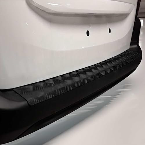OMAC Ladekantenschutz Stoßstangenschutz kompatibel mit Opel Combo Cargo 2019-2024 Alu Schwarz